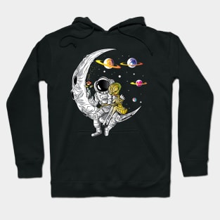 Astronaut And Alien In Love, Valentines Day Gift Hoodie